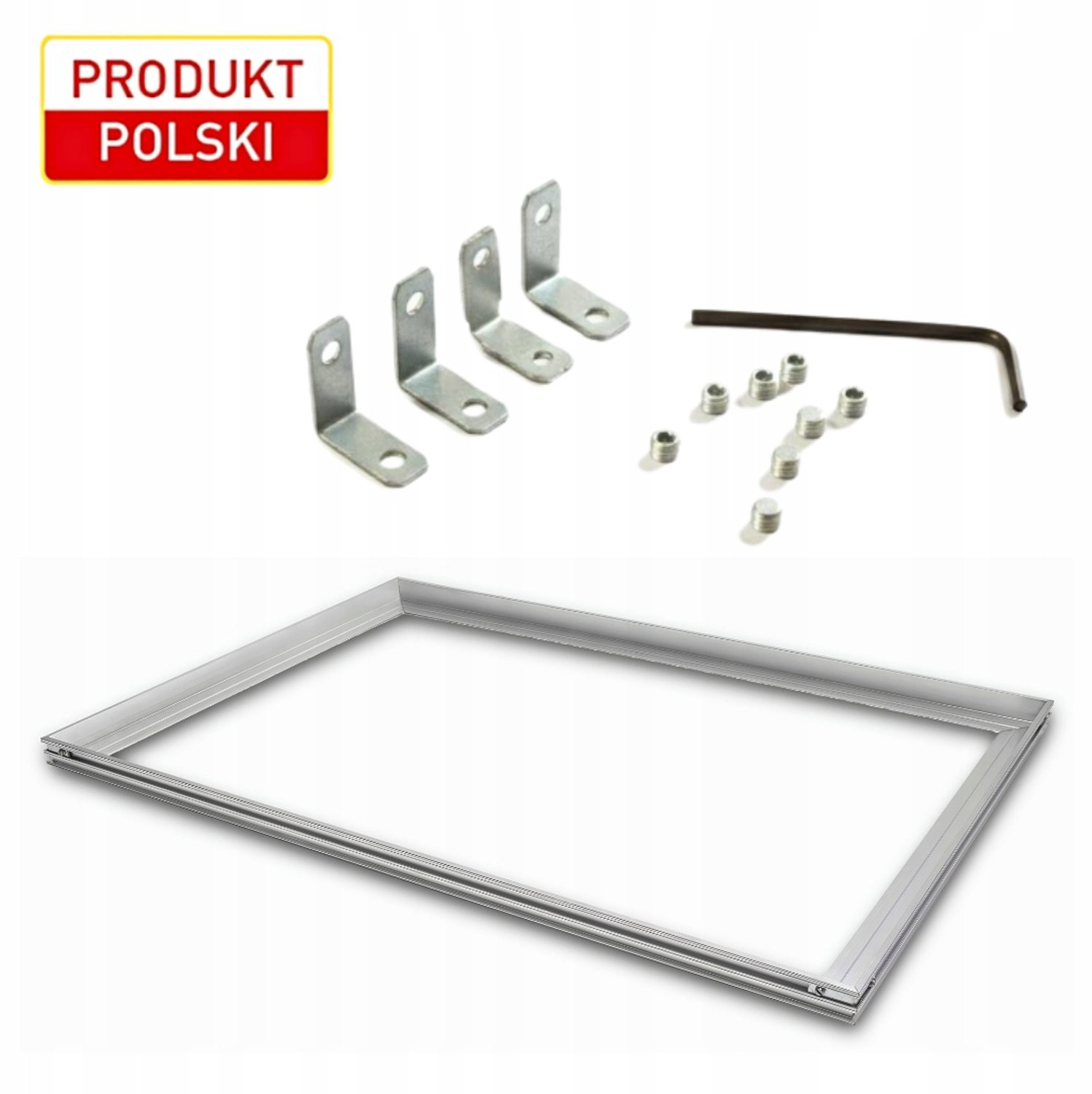 VIP Wycieraczki Aluminium Inlegframe voor Vloermatten en Roosters, 80 x 80 cm