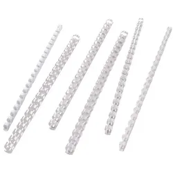 GBC Plastikbinderücken Ø 10 mm weiß