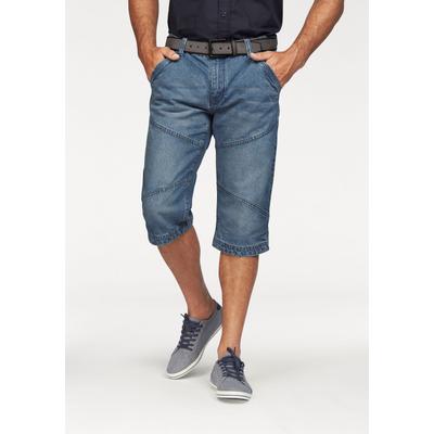 Bermudas ARIZONA "Tom", Herren, Gr. 52, N-Gr, blau (blau used), Denim/Jeans, Obermaterial: 100% Baumwolle, used, Basic, normal kniebedeckend, Hosen Bermudas