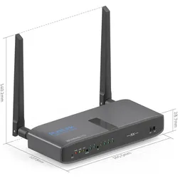 Purelink Wireless HD Extender Receiver, 100m - Cinema Serie, KVM Switch, Schwarz