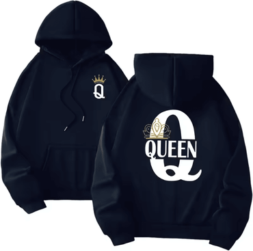 Inspire Essentials King Queen Matching Hoodies Casual Pullover Sweatshirts For Couples 13 4xl