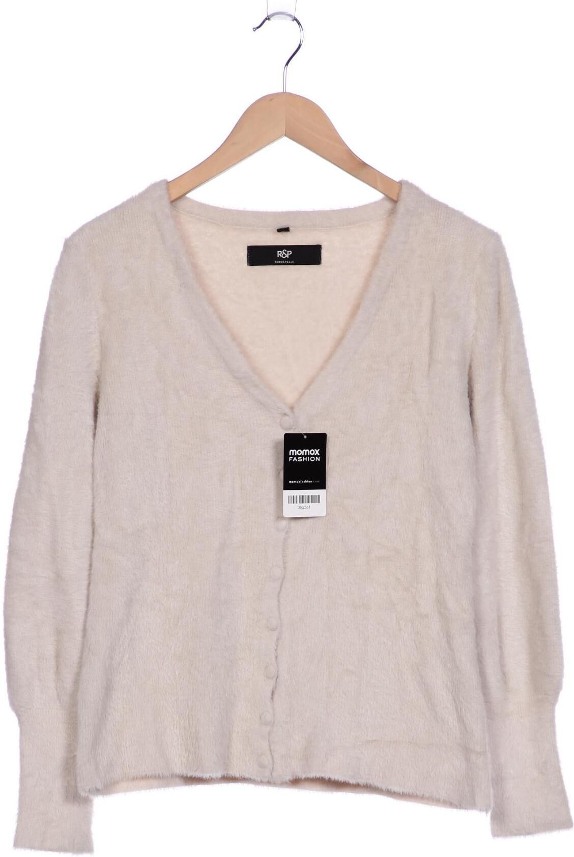 Rino&Pelle Damen Strickjacke, Beige, Gr. M, Synthetik - Second Hand