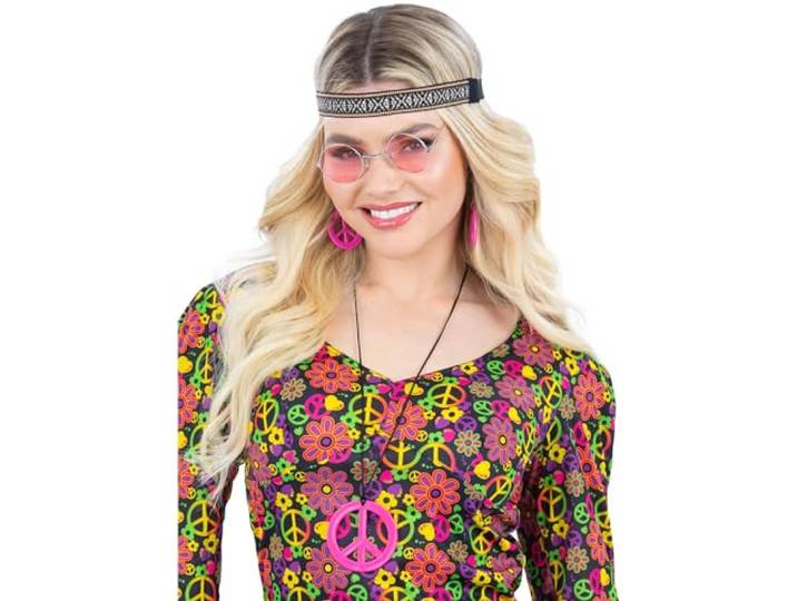 Smiffys Hippie Kit, Pink