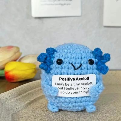 Inspire Essentials Handmade Crochet Plush Toy Emotional Support Mini Desk Decor Gift 5
