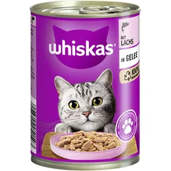 Whiskas 1+ mit Lachs in Gelee 4g 12x400 g