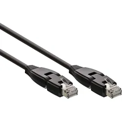 InLine Patchkabel 180°, S/FTP (PiMf), Cat.6A, halogenfrei, 1m