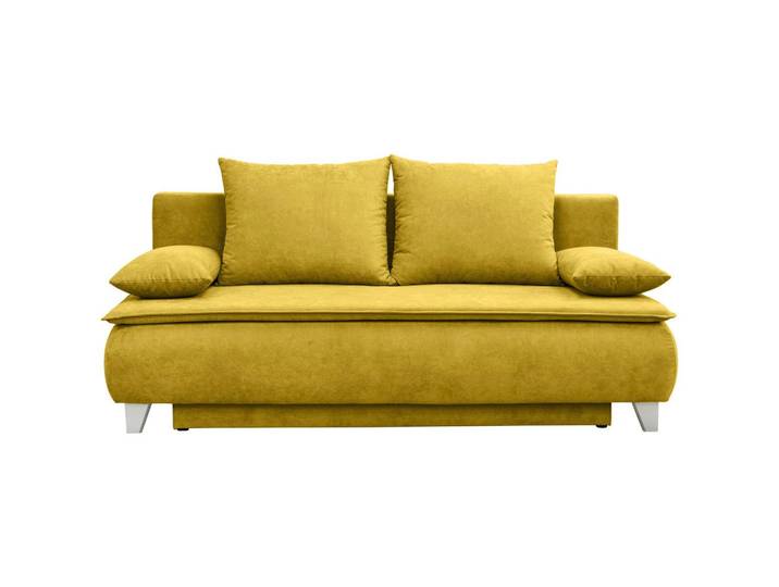 Boxspringsofa + Schlaffunktion Mona Gelb B: 208 cm