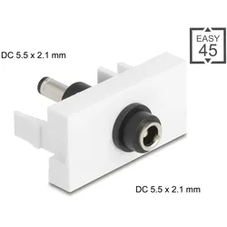 DELOCK Easy 45 Modul DC 5,5x2,1mm Buchse zu DC 5,5 x 2,1mm
