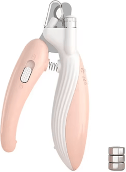 Inspire Picks LED Pet Nail Clippers Safe Professional Nail Trimmer For Dogs & Cats pink Led