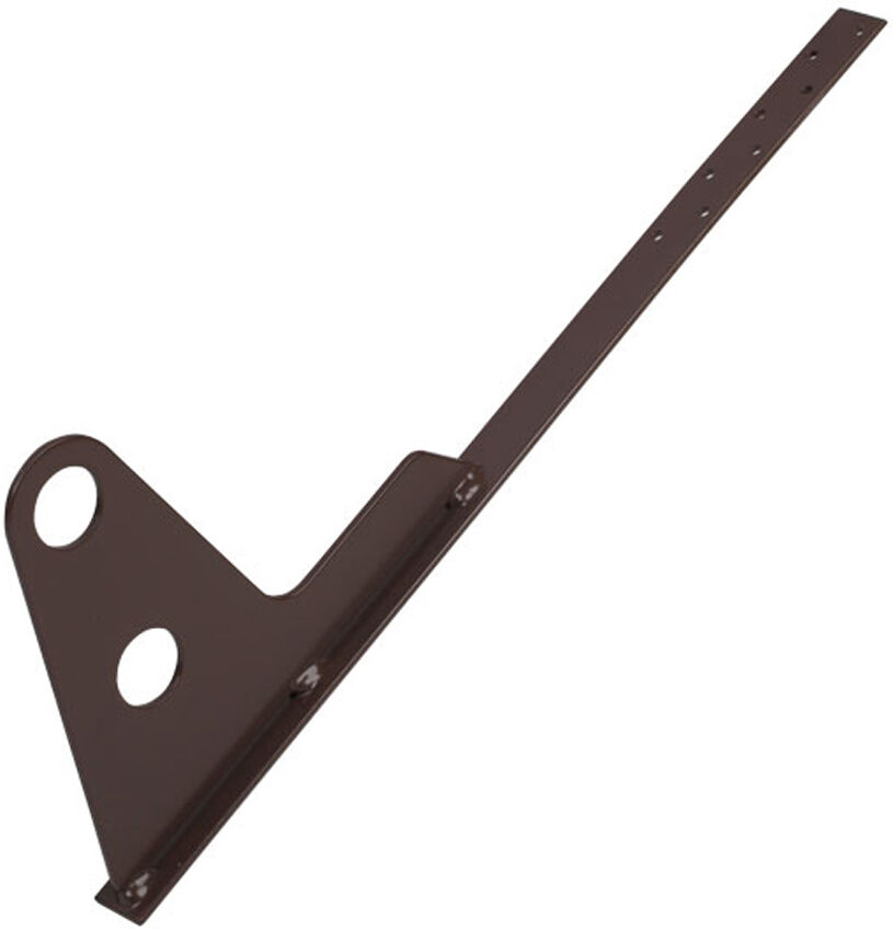 Www Universal-Schneefangrohrstütze, 18cm Schneefanghöhe, Schraub-Montage, braun