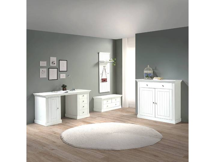 Bureau massif 150 x 79 x 56cm Blanc