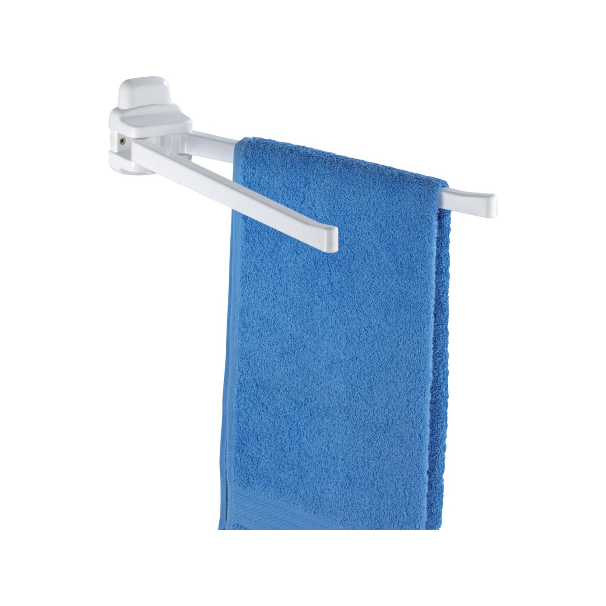 WENKO Handtuchhalter Pure 2-armig, weiß (17938100)