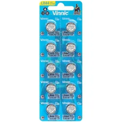 Knopfzelle AG13, LR44, V13GA, GPA76, 82, LR1154, 357A 10er Pack Alkaline Batterie