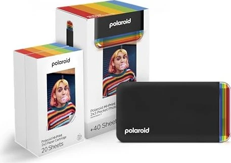 Polaroid Hi-Print 2x3 PocketBook Fotodrucker Generation 2 Starter Set Schwarz