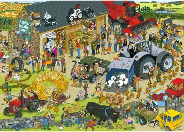 Ravensburger Diddly Squat Farm 1000 Piece Jigsaw Puzzle for Adults