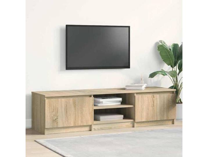 Meuble TV - Compartiment ouvert - Chêne sonoma 140 Meuble TV Chêne sonoma 140x40x35 5cm - Bois d'ingénierie ABHT 8241666