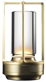 Youfap Market Rechargeable Crystal LED Touch Table Lamp, Creative Aluminum Alloy Night Light For Home, Restaurant & Camping gold
