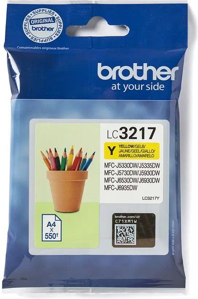 Brother LC-3217Y - Jaune - Cartouche d'encre Jaune