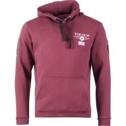 Top Gun 3130, Kapuzenpullover - Dunkelrot - XL