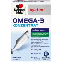 Doppelherz system Omega-3 Konzentrat 60 St
