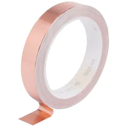 3M ET 1181 Kupferfolie glatt, mit leitfähigem Kleber, Kupfer, 9 mm x 16,5 m x 0,07 mm