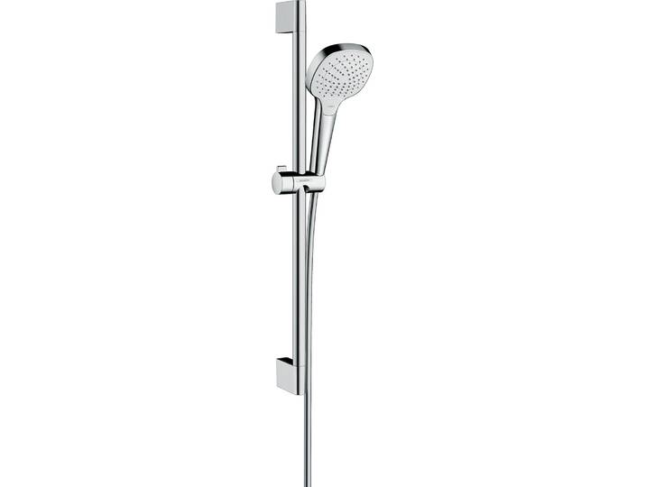 hansgrohe Croma Select E Ensemble de douche 110 Vario EcoSmart avec barre de douche 65 cm\, blanc/chrome