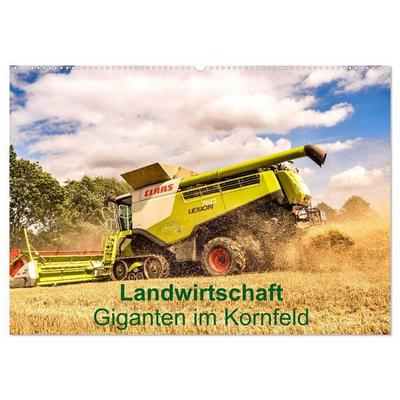 Landwirtschaft - Giganten im Kornfeld (Wandkalender 2027 DIN A2 quer), CALVENDO Monatskalender