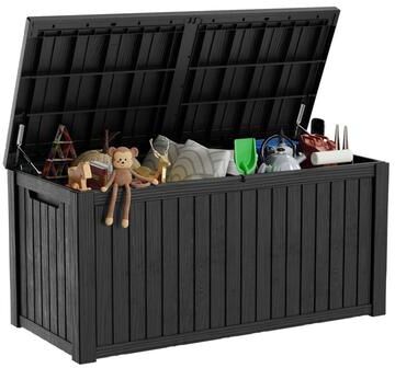 EasyUp Outdoor Patio Storage Resin Lockable Deck Box