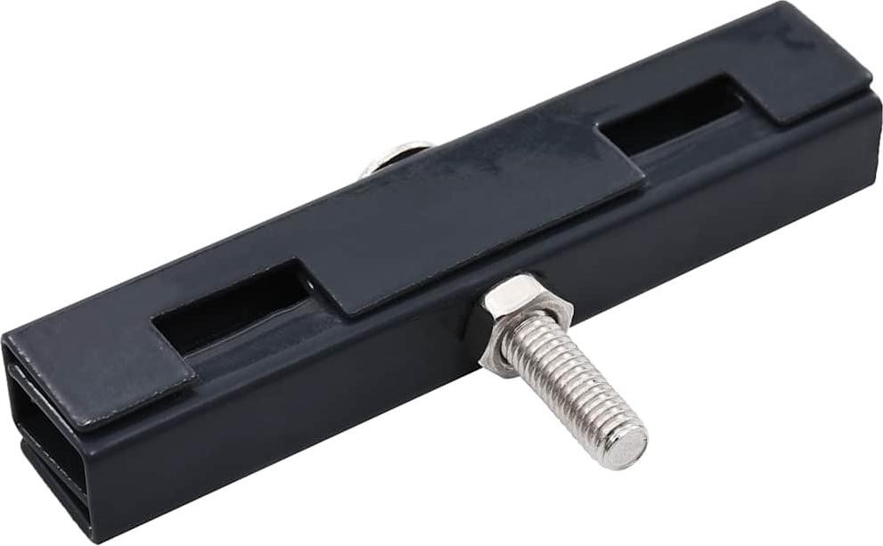 vidaXL U-vormige matverbinder, 10 sets, antraciet