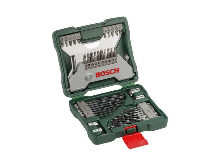 Bohrersatz BOSCH Set X-Line, 43-teilig , grau (grau, schwarz), Bohrer, Bohrersatz