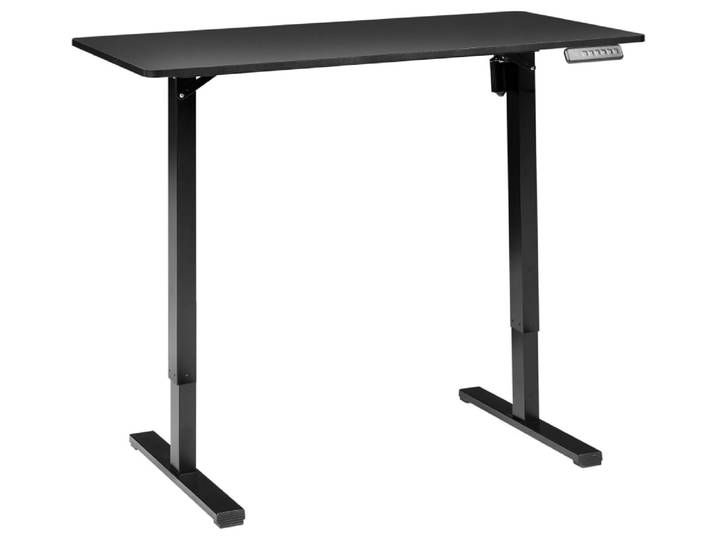 Bureau réglable électrique 120 x 60 cm noir