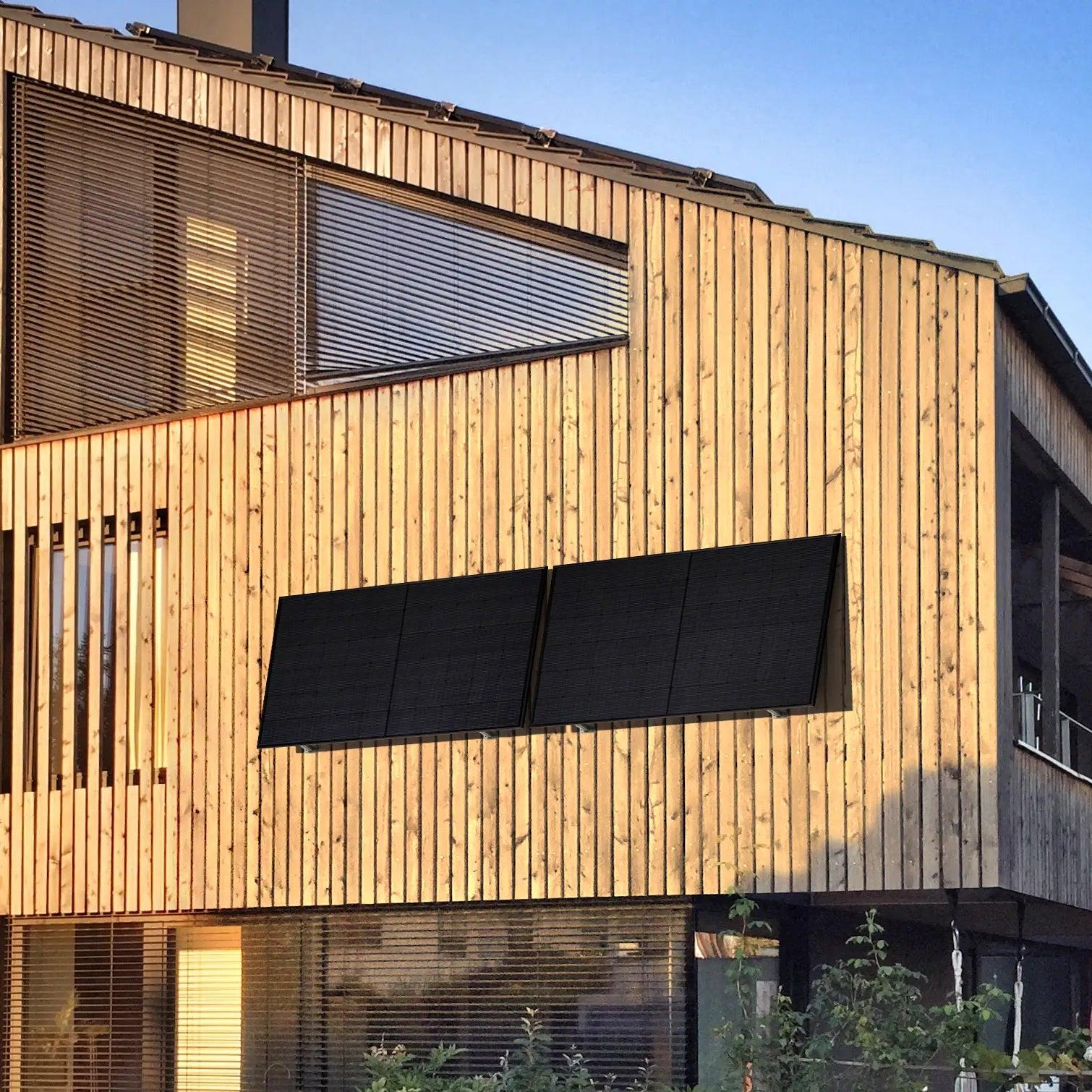 930 Watt, Fassade, Bifazial Komplettset, Balkonkraftwerk