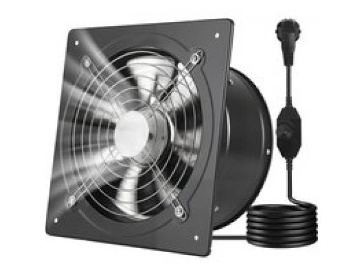 VEVOR Abluftventilator 300x300 mm, Leistungsstarker Wandventilator 1678 m³/h, mit Drehzahlregelung, 50 W, Leiser Ventilator für Dachboden, Garage, Keller, Werkstatt, Küche & Hühnerstall