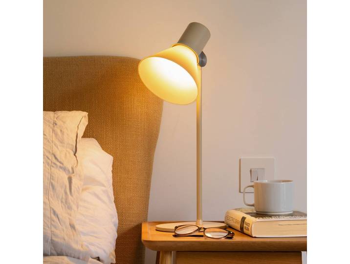 Anglepoise Tischlampe Type 80 T1, creme / amber, für Wohn- / Esszimmer, Aluminium, Design, Tischlampe