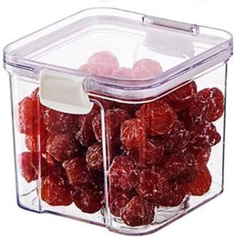 Inspire Select 44 Oz Airtight Grain Storage Container Large Capacity PET Food Storage Jar For Cereal, Rice & Pantry Organization 1 Pc 23.7 Oz