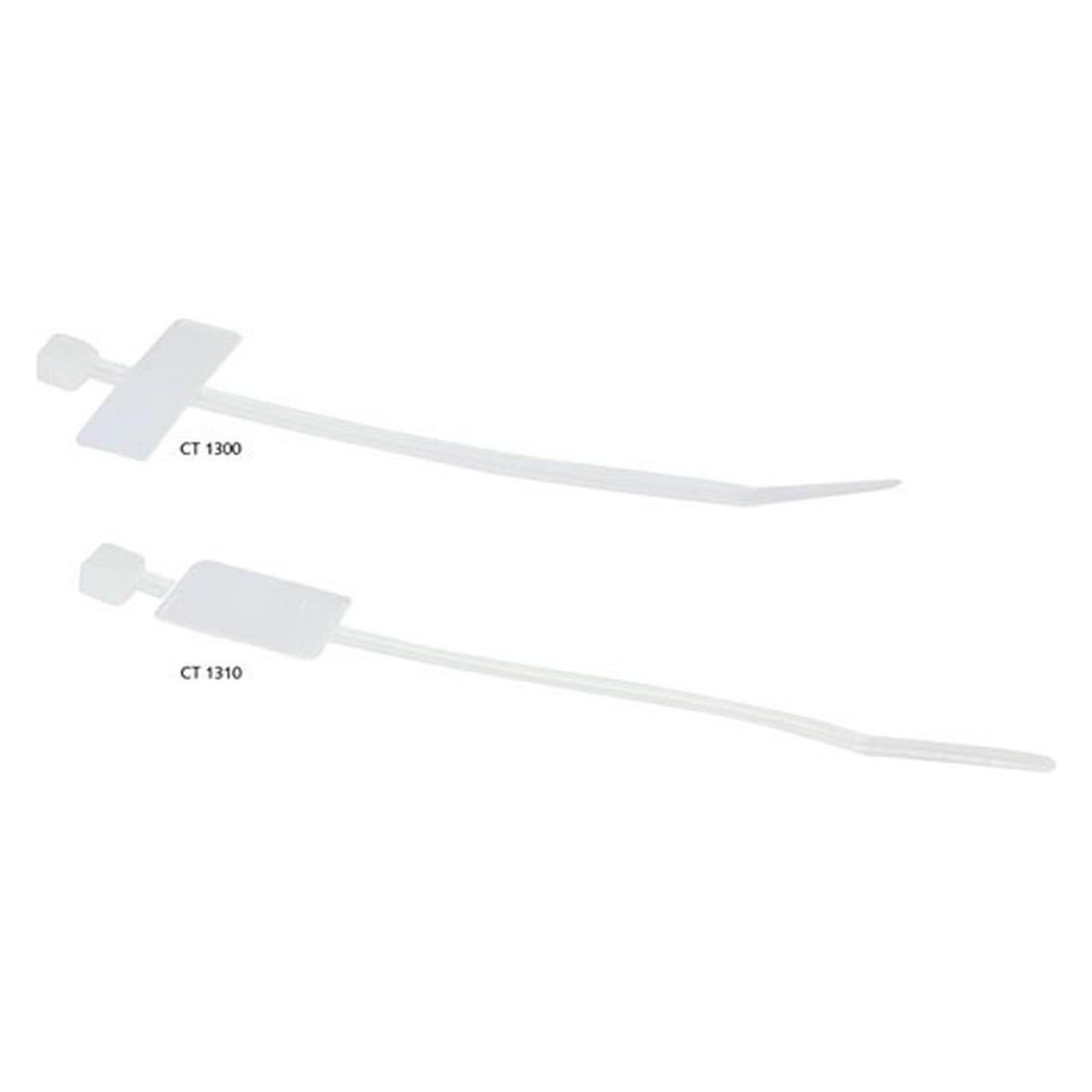 ACT Cable ties for cable marker, length 200 mm, width 2.5 mm. Length: 200 mm Cable tie trans label 200mm (200 mm, 100 Stk.) (CT1310)