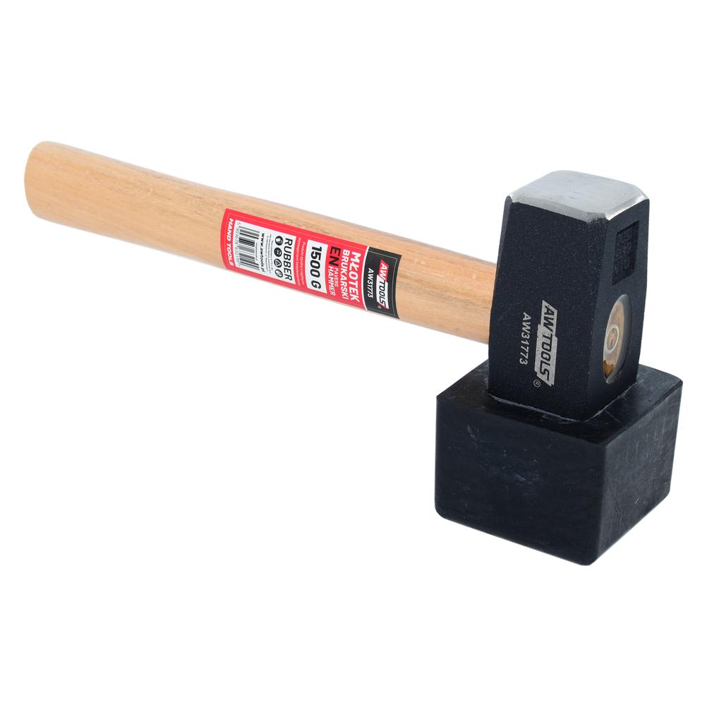 Awtools MŁOTEK BRUKARSKI 1,5KG / 28cm GUMA (1500 g) (66743589)