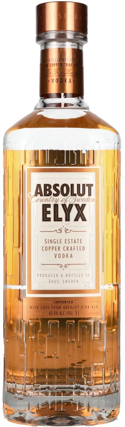 Absolut Vodka ELYX 42,3% Vol. 3l