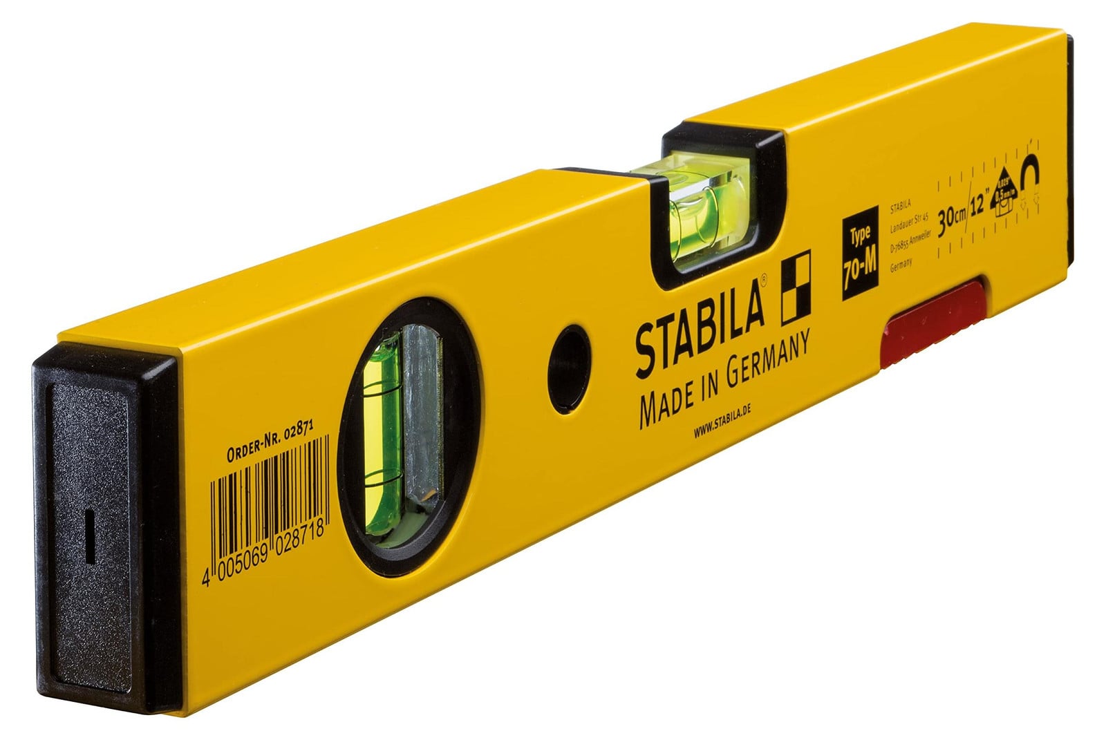 Stabila Type 70 Wasserwaage 2871 Aluminium 30,0 cm