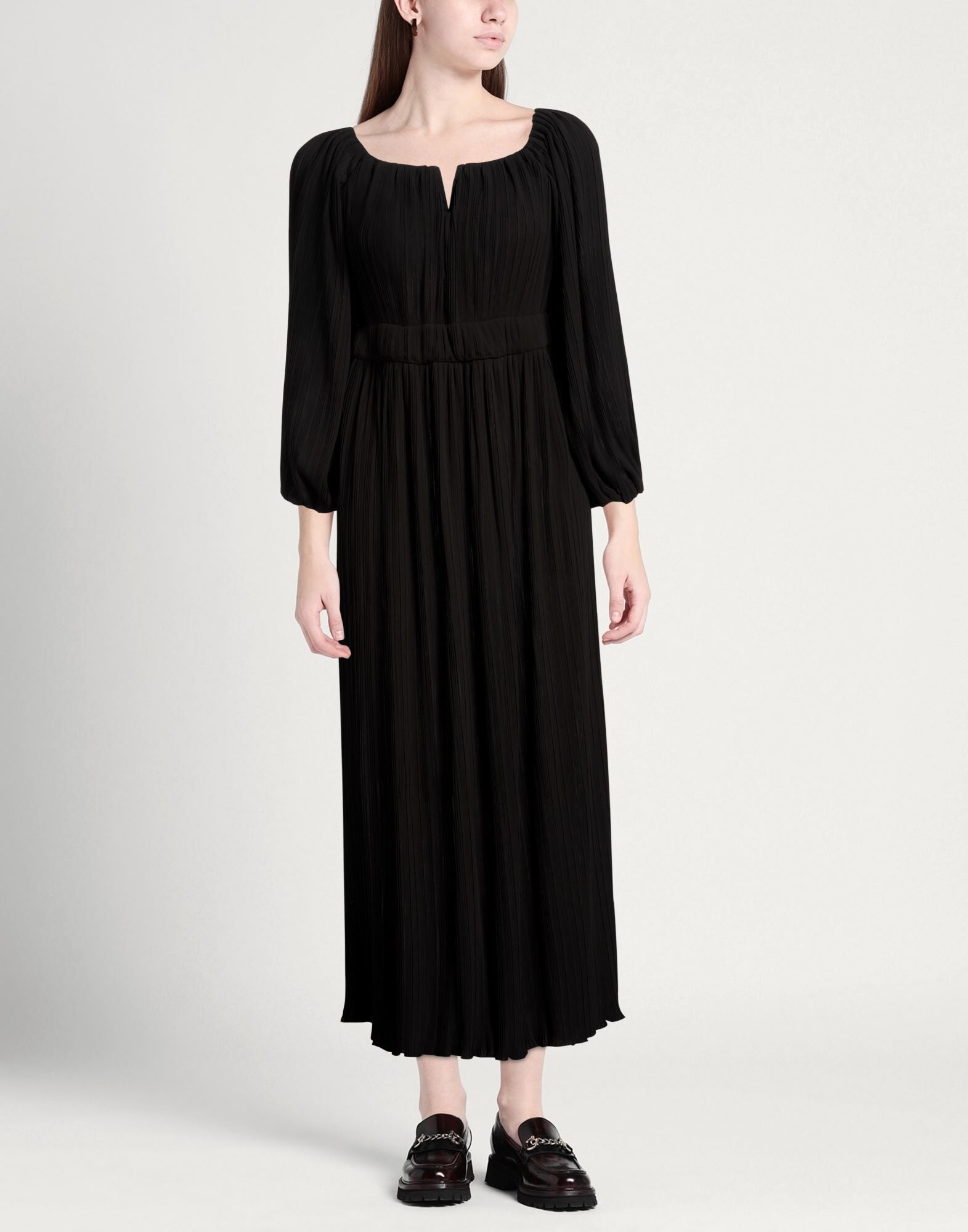 Meimeij Vestido largo Mujer Negro 36 Mujer