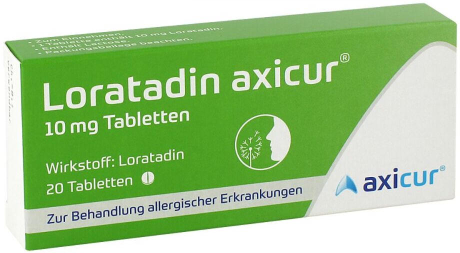Loratadin axicur 10 mg Tabletten