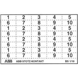 ABB GHS2001946R0003 BS-1/10 Beschriftungsschild Weiß 45 St.