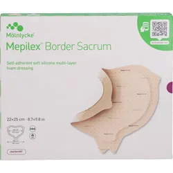 Mepilex Border Sacrum 22x25cm 5 ST