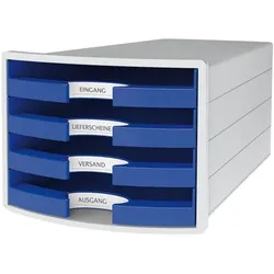 HAN Schubladenbox »IMPULS« DIN A4/C4 blau, 28x23.5x36.7 cm