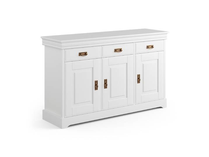 Sideboard Toska - 3-türig - in Kiefer massiv - lackierte Oberfläche – 3%-Vorkasse-Rabatt