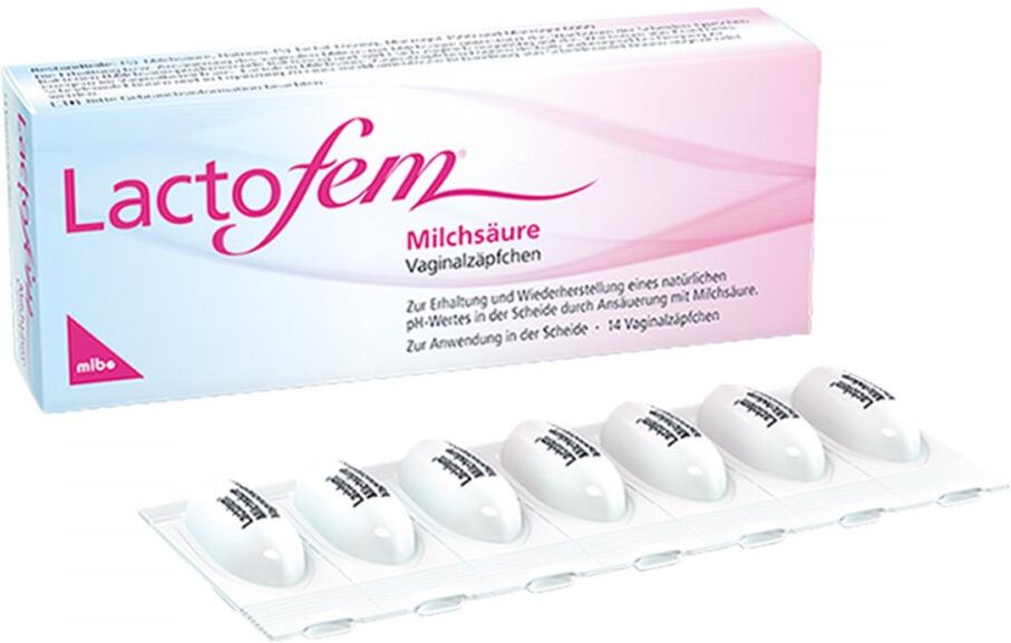 Lactofem Milchsäure Vaginalzäpfchen 14stk