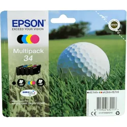 4 Epson Tinten C13T346640 Multipack KCMY 34