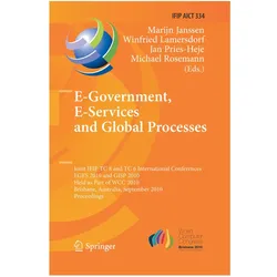 E-Government, E-Services and Global Processes, Fachbücher