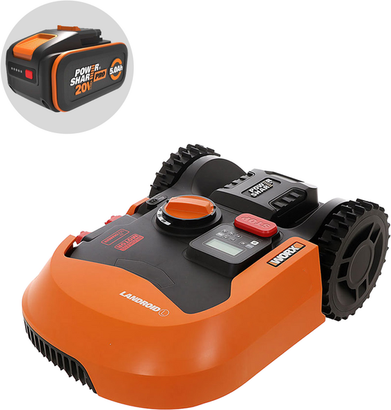 Worx Landroid L WR155E - Robot rasaerba - Con perimetro - Batteria al litio - L2000