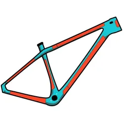 RideWrap Schutzfolienset für Rahmen 60 % Abdeckung für Hardtail-Mountainbikes Glanz